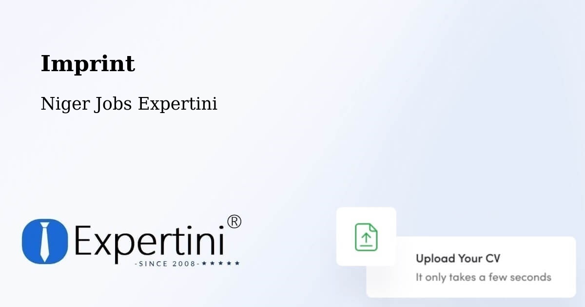 Imprint – Téra - Niger Jobs Expertini